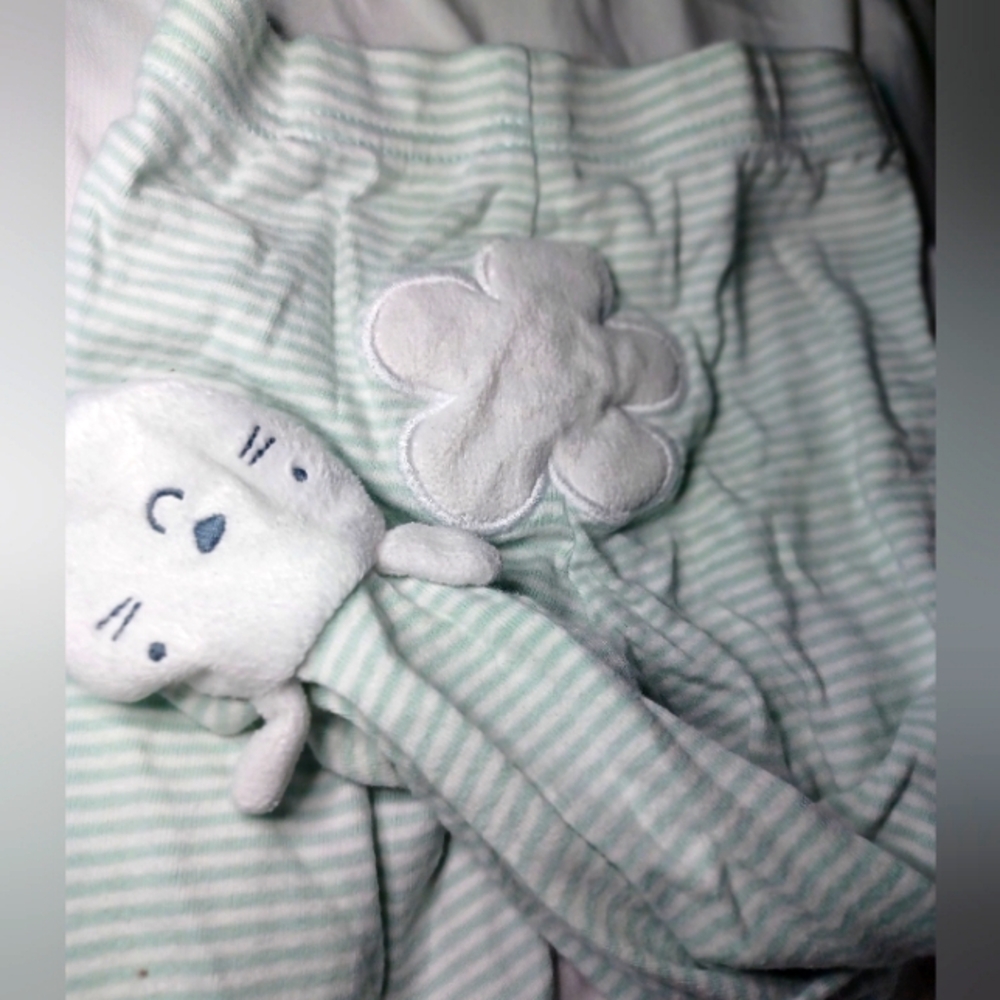 Bunny footie bottoms 9M
